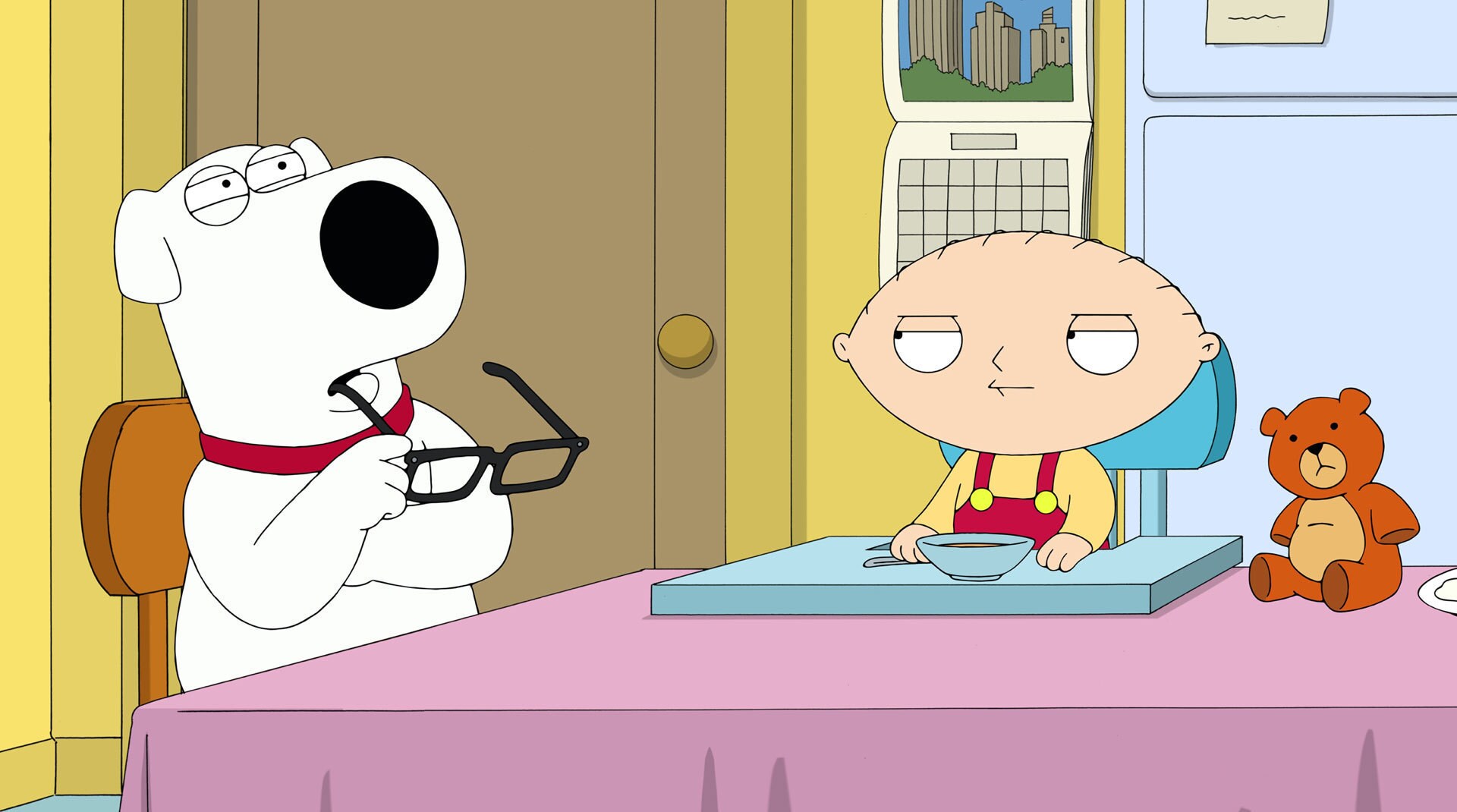 A still image from Family Guy