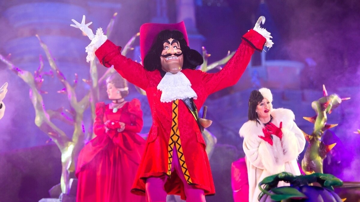 Captain Hook with Cruella Deville and Lady Tremaine