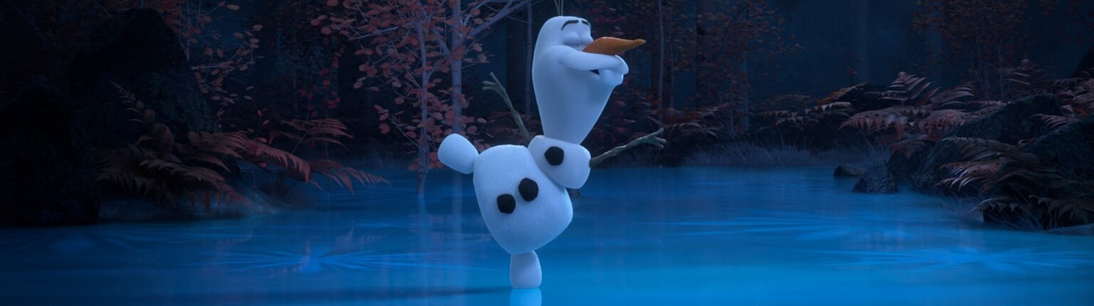 Olaf Skating on Ice