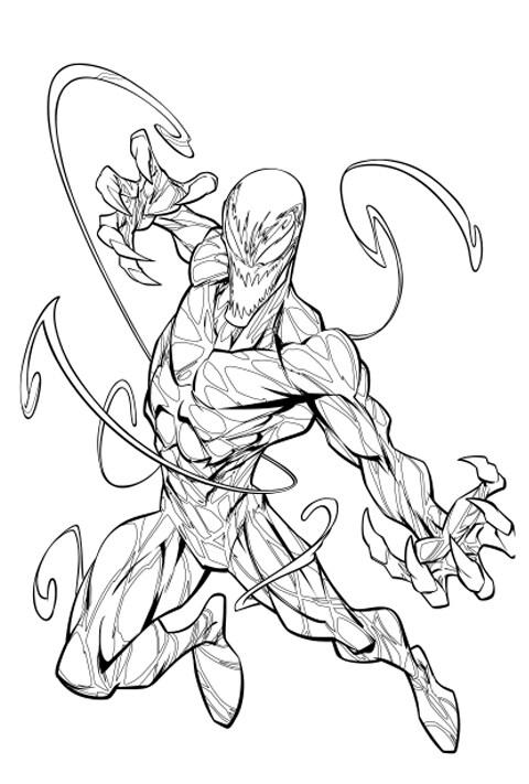 Carnage Colouring sheet