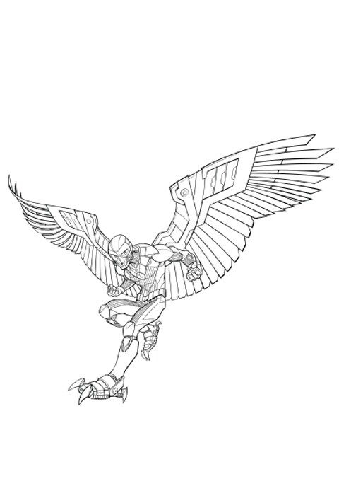 Vulture Colouring sheet
