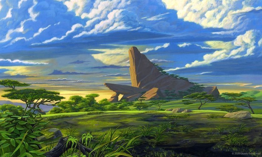 The Lion King Pride Rock zoom background