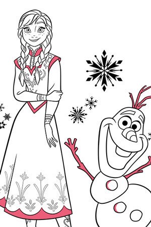 Download Frozen Colouring Pages & Activities - Disney Create