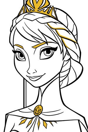 Frozen Fever Coloring Pages Of Elsa - Print for free for children, 60