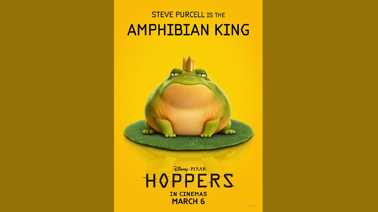 Steve Purcell is the Amphibian King | Disney•Pixar | Hoppers | Only in cinemas March