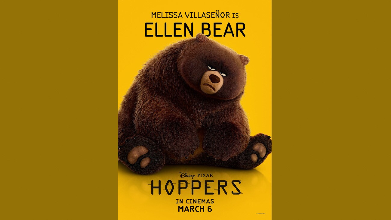 Melissa Villaseñor is Ellen Bear | Disney•Pixar | Hoppers | Only in cinemas March