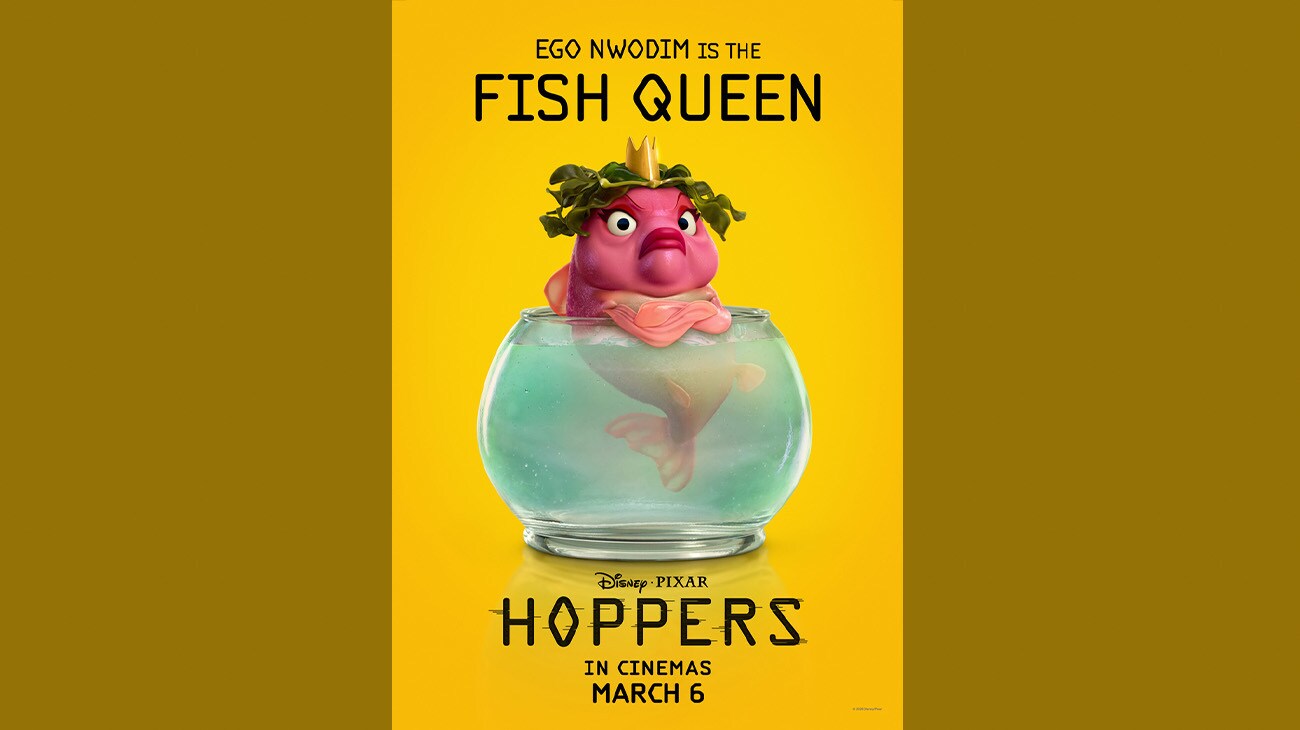 Ego Nwodim is the Fish Queen | Disney•Pixar | Hoppers | Only in cinemas March