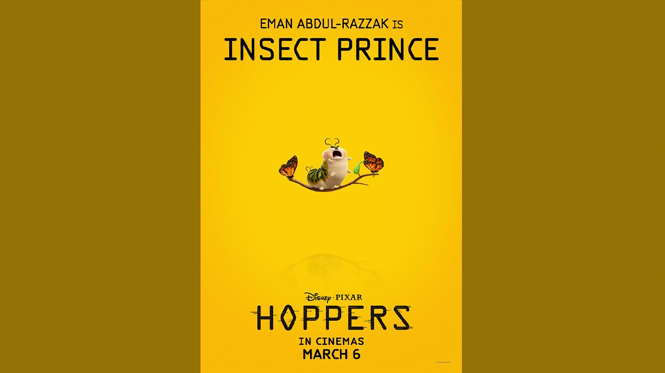 Eman Abdul-Razzak is Insect Prince | Disney•Pixar | Hoppers | Only in cinemas March