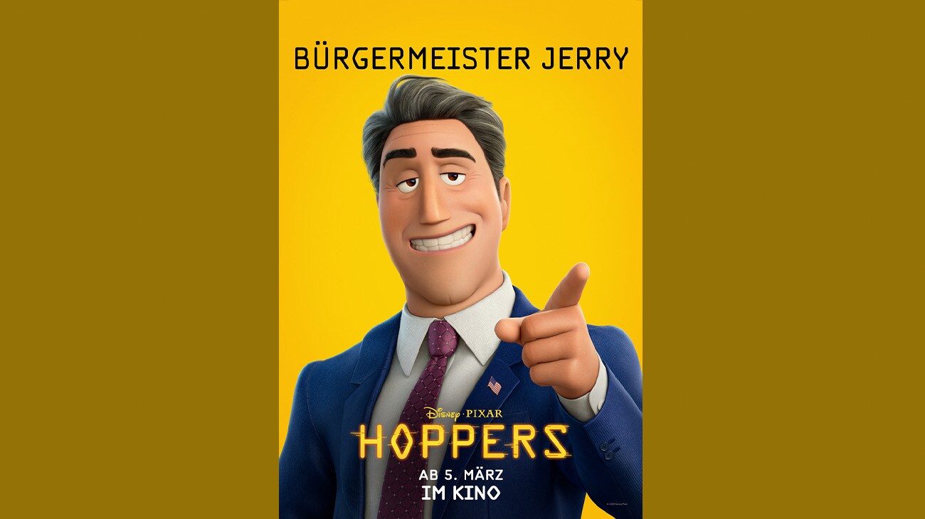 Bürgermeister Jerry | Disney•Pixar | Hoppers | Ab 5. März im Kino
