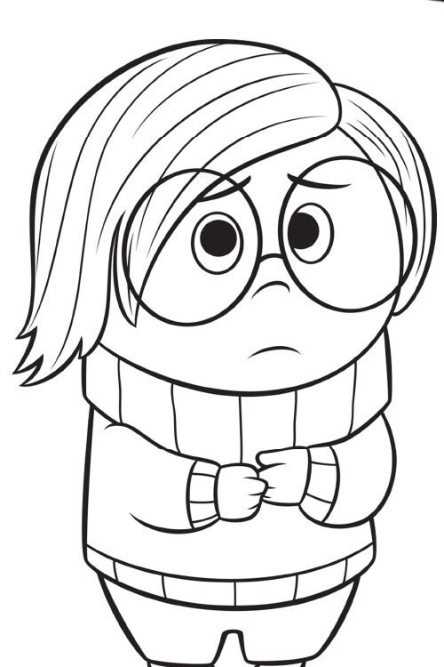 Sadness Colouring Page 2 