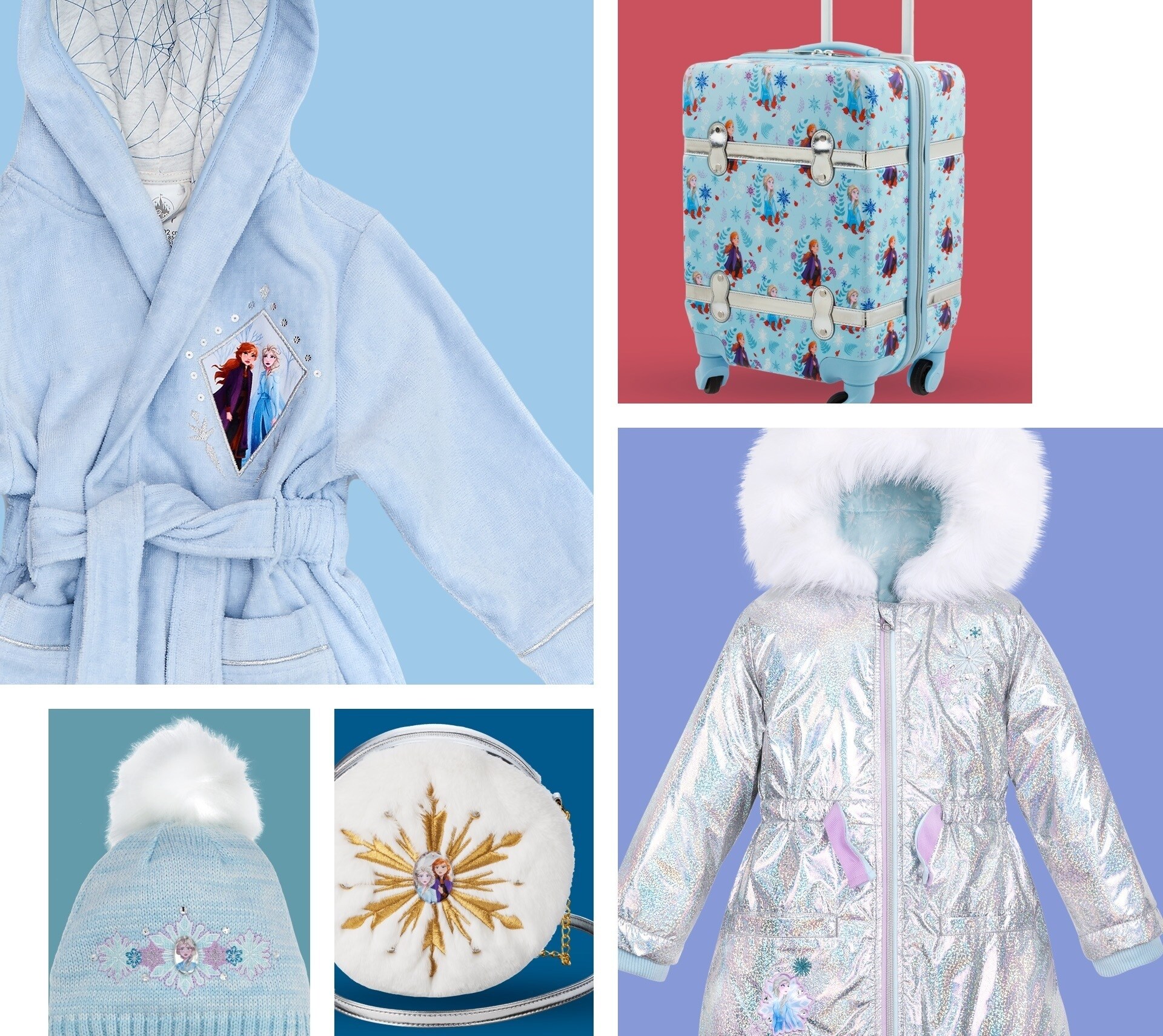 Eine Auswahl von Produkten, inspiriert durch „Frozen“.