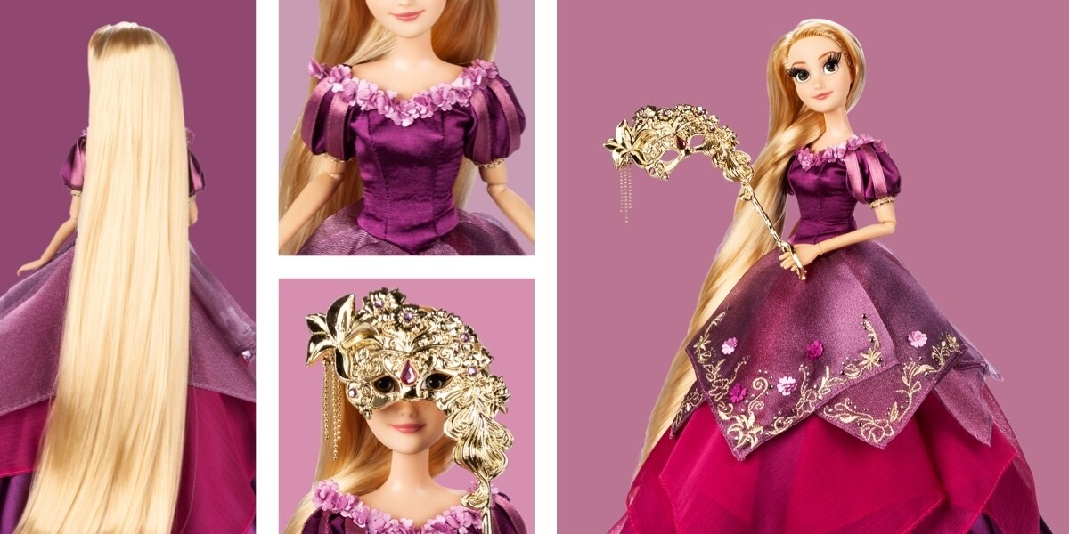 A doll of Rapunzel from the Midnight Masquerade Collection at shopDisney 