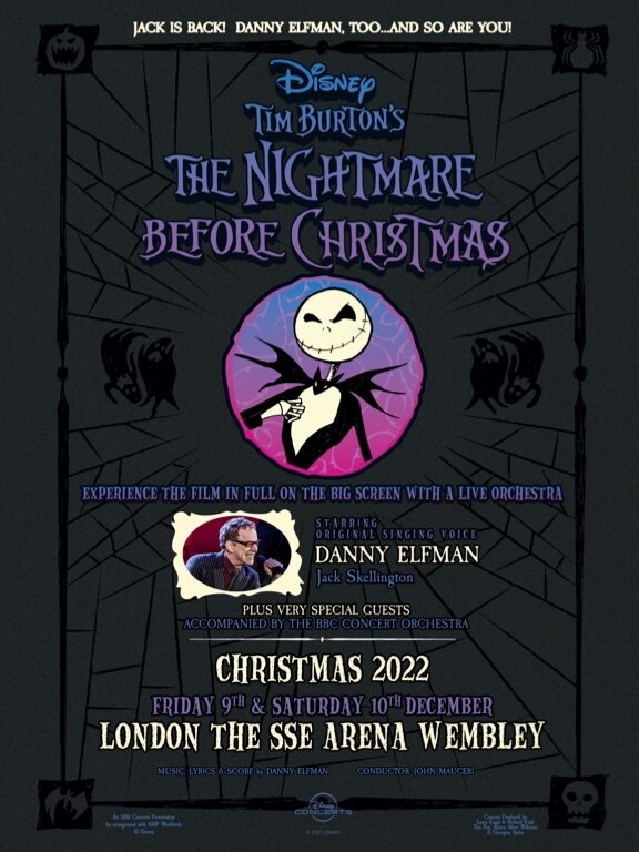 Disney Christmas 2022 Show The Nightmare Before Christmas In Concert - London | Disney Tickets | Disney  Tickets Uk