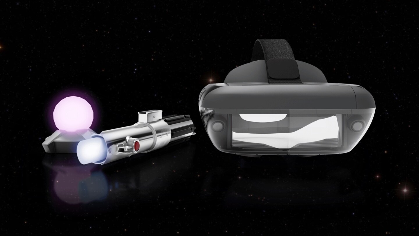 Controller spada laser e visore