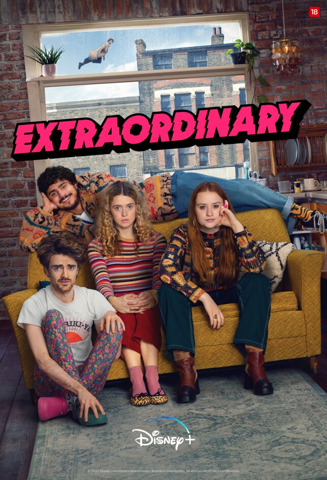 The poster art for Extraordinary (2023).