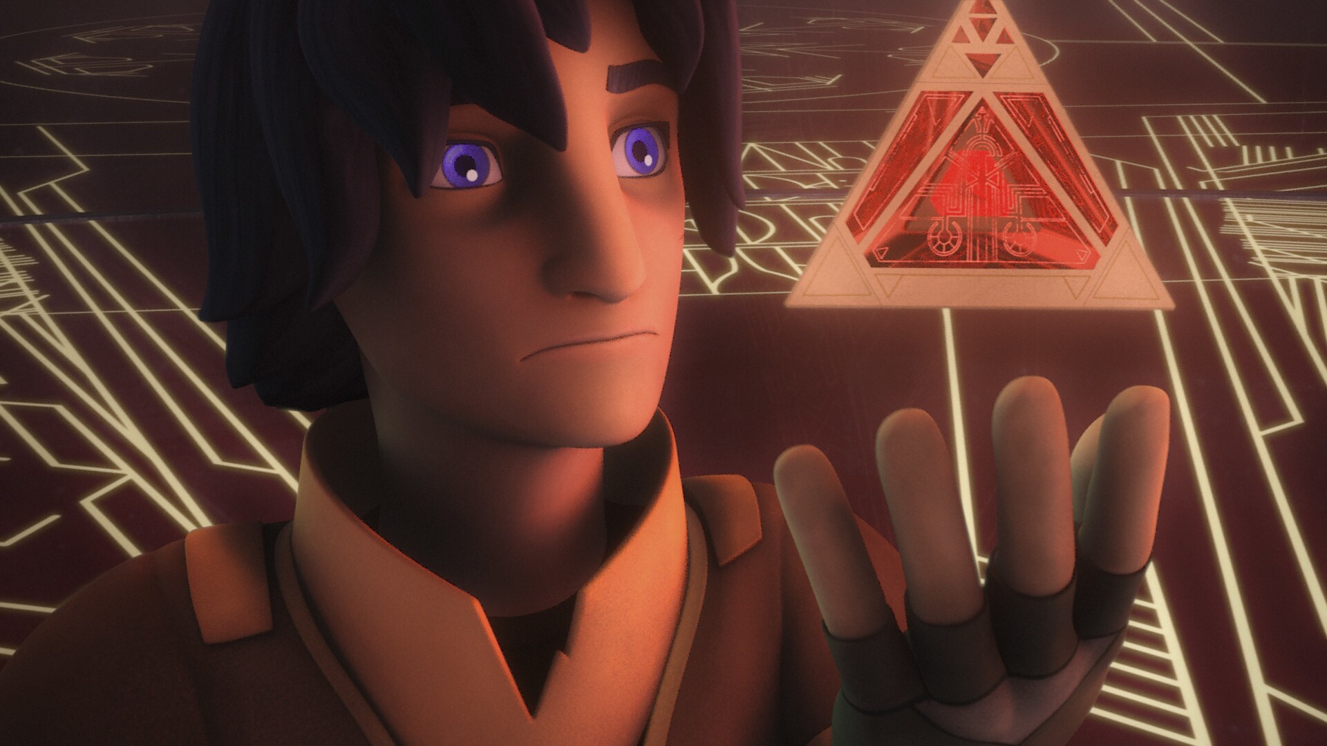 Sith Lord Maul tricked Ezra into unlocking a Sith holocron.