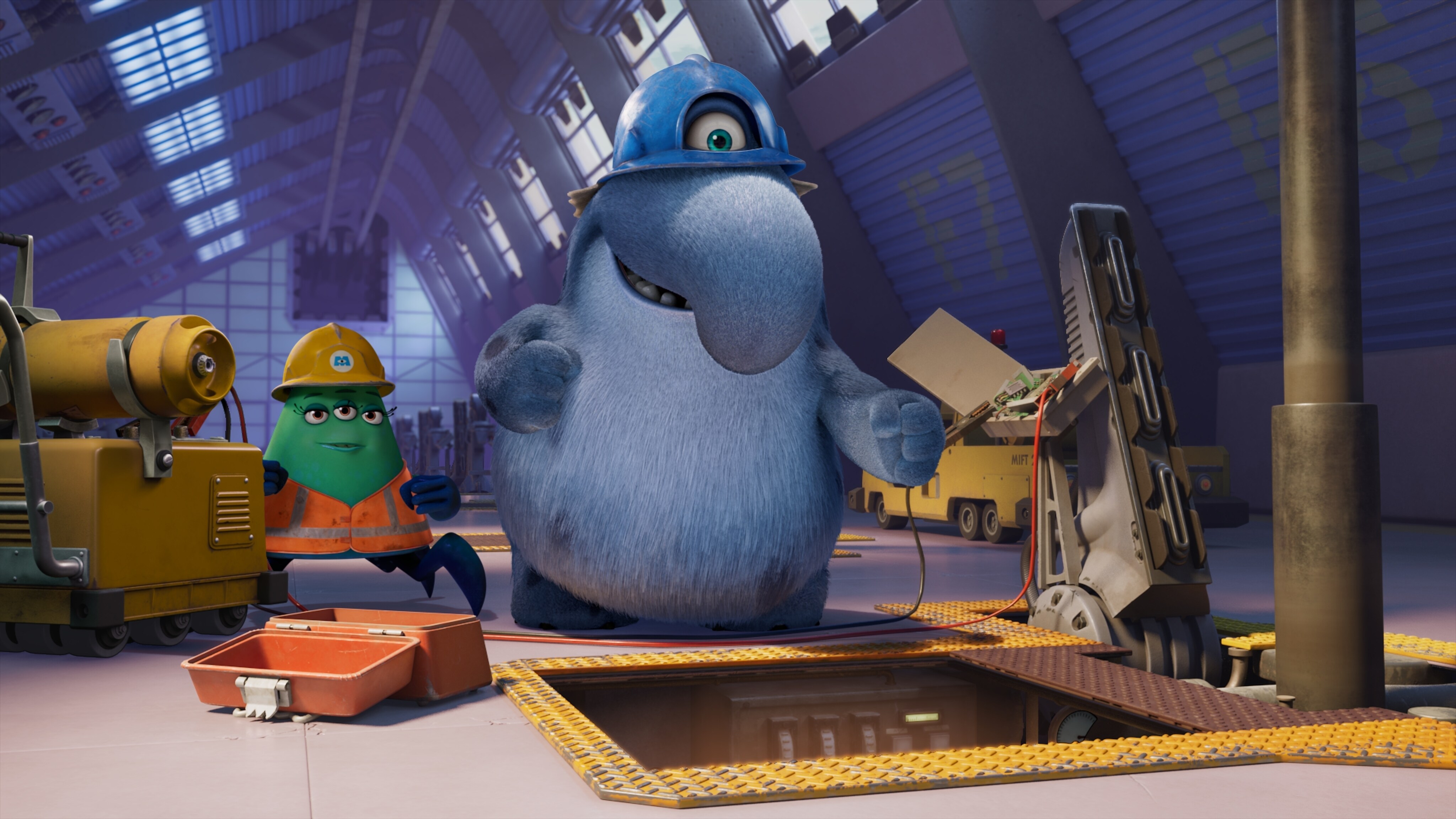 MONSTERS AT WORK - "Meet Mift" - When Tylor is initiated into MIFT during a bizarre ritual, he wants nothing more than to get away from his odd coworkers. But when an emergency strikes Monsters, Inc., MIFT kicks into action and Tylor develops a hint of respect for the misfit team. (Disney) CUTTER, FRITZ