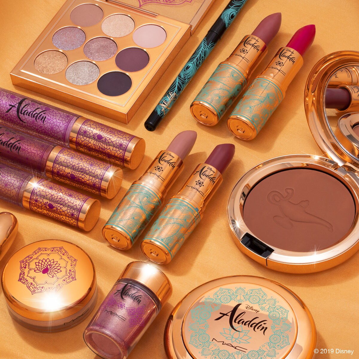 Makeup products from the Aladdin Collection by MAC