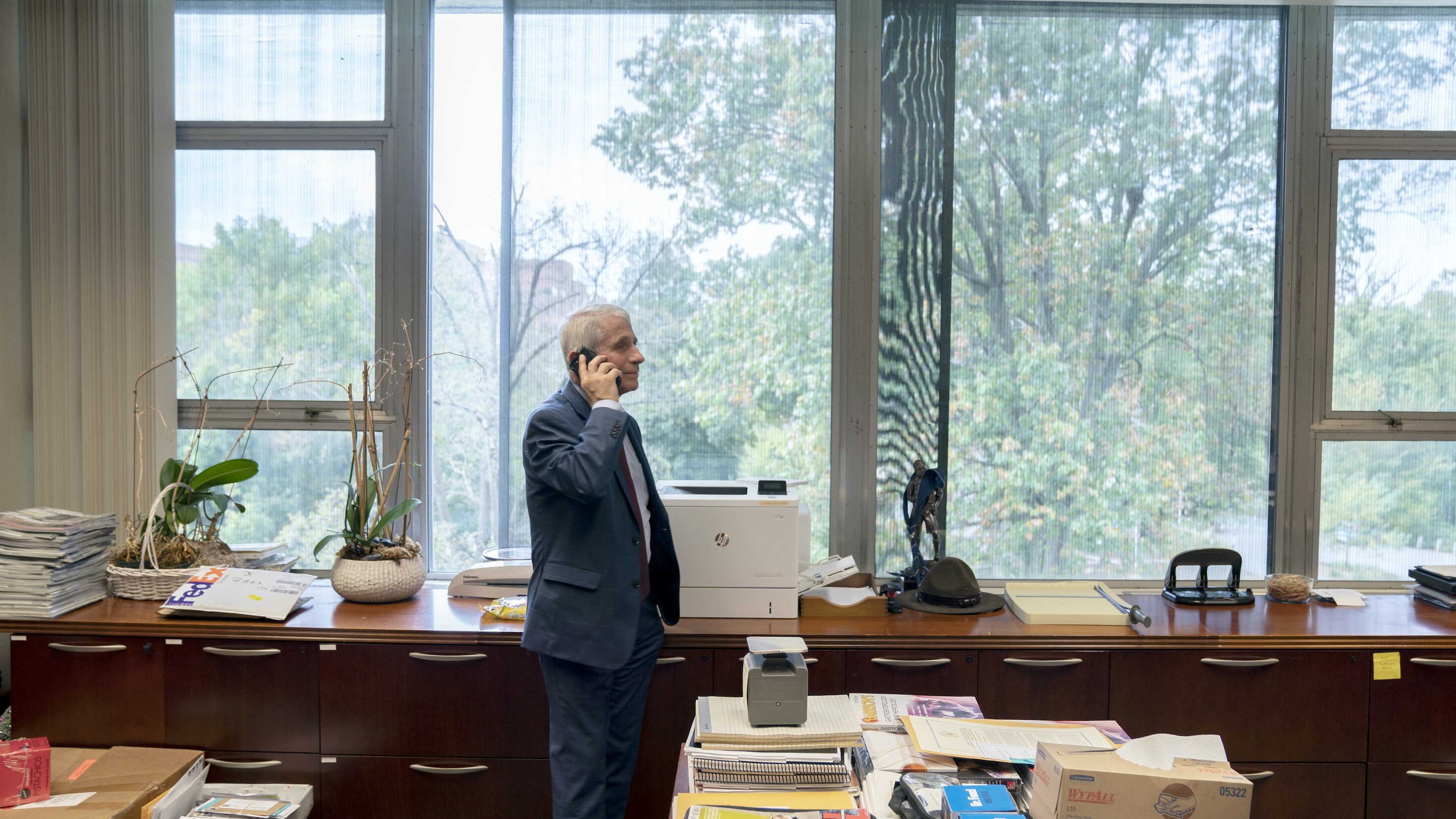 Dr. Anthony Fauci during an interview at the NIH in Bethesda, MD. (National Geographic for Disney+/Visko Hatfield)