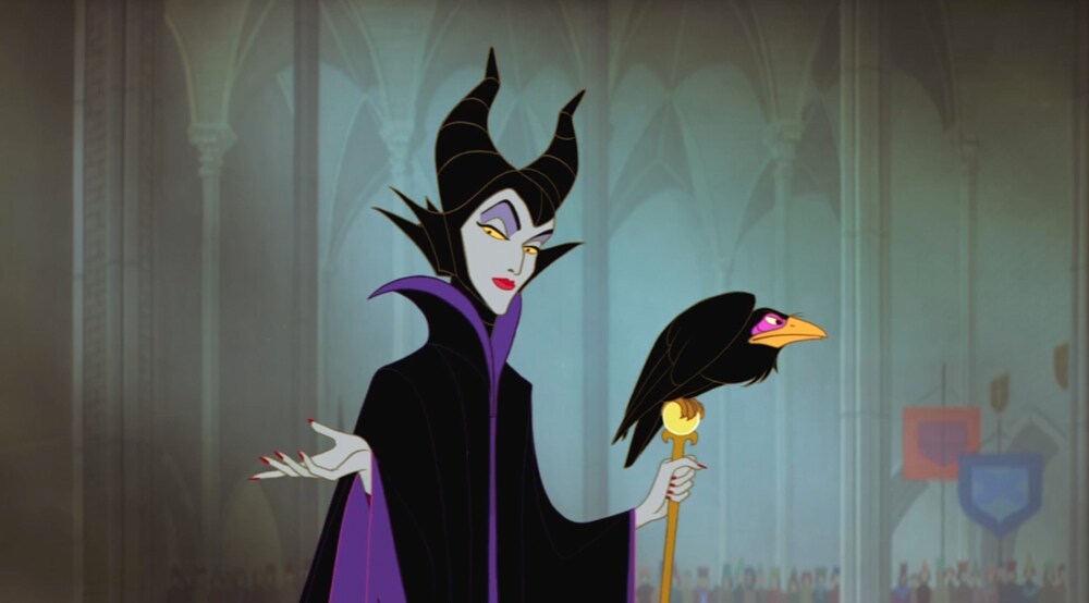 MALEFICENT, SLEEPING BEAUTY, POSTCARD, DISNEY VILLAINS