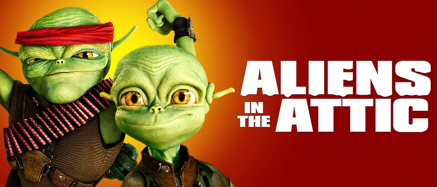 Two aliens from the movie "Aliens in the Attic"