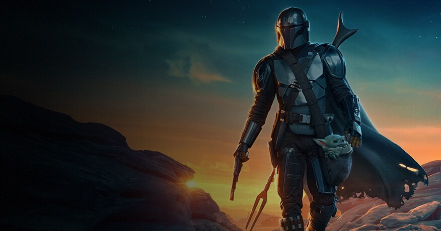 An image from the Disney plus show, The Mandalorian