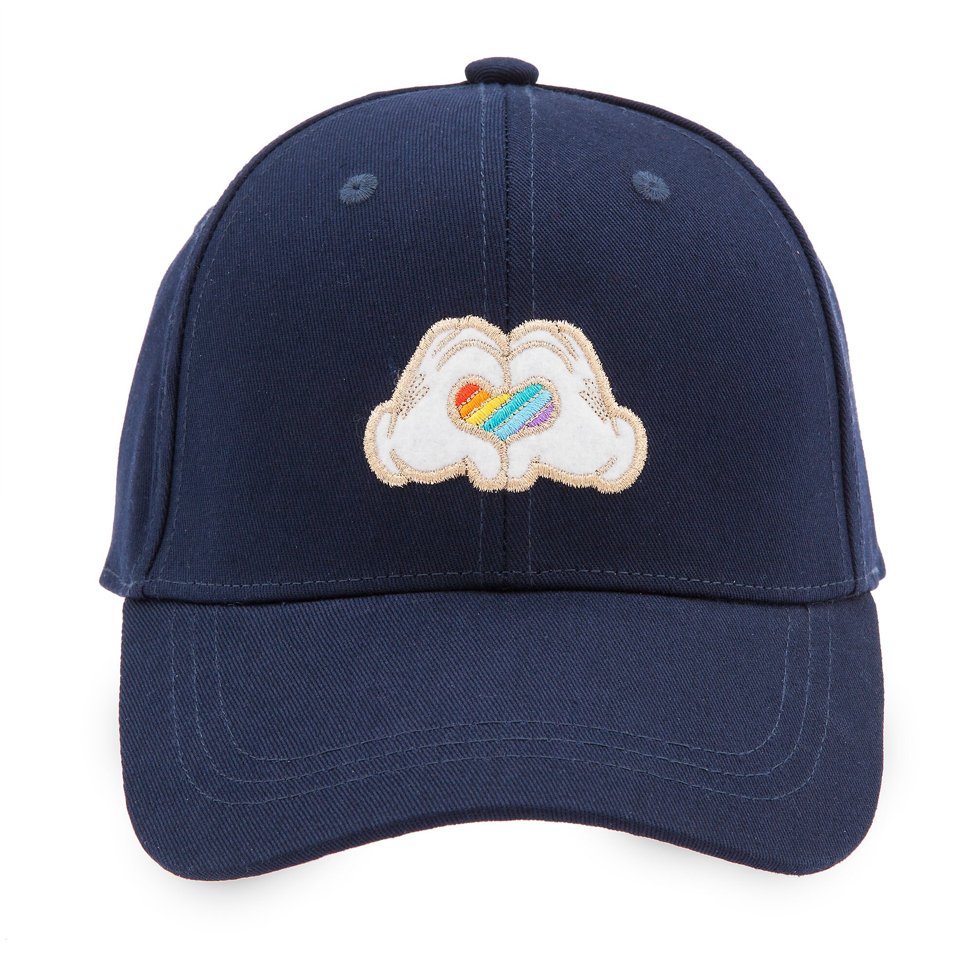 Rainbow Disney Collection Mickey Mouse Heart Hands Baseball Cap for Adults