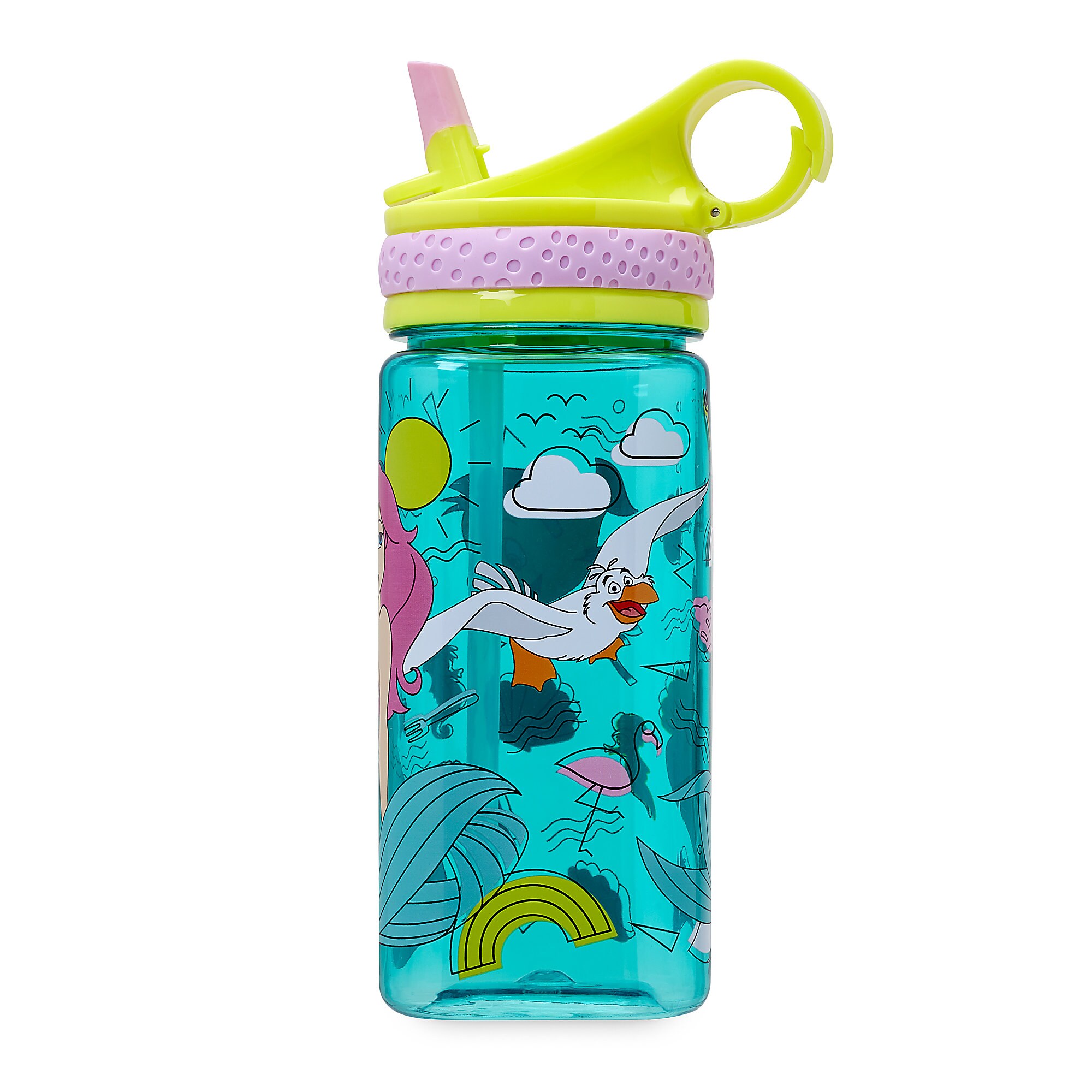 Ariel Water Bottle with Built-In Straw
