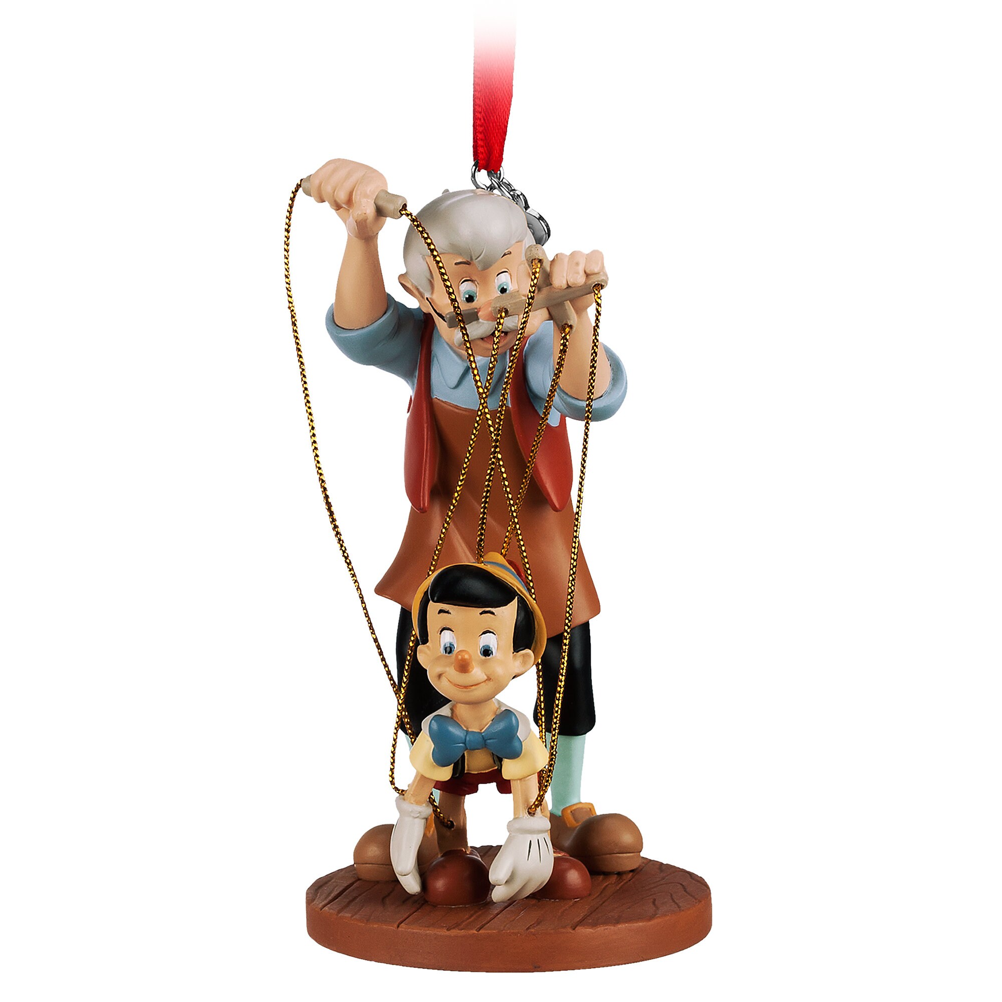 Pinocchio and Geppetto Sketchbook Ornament
