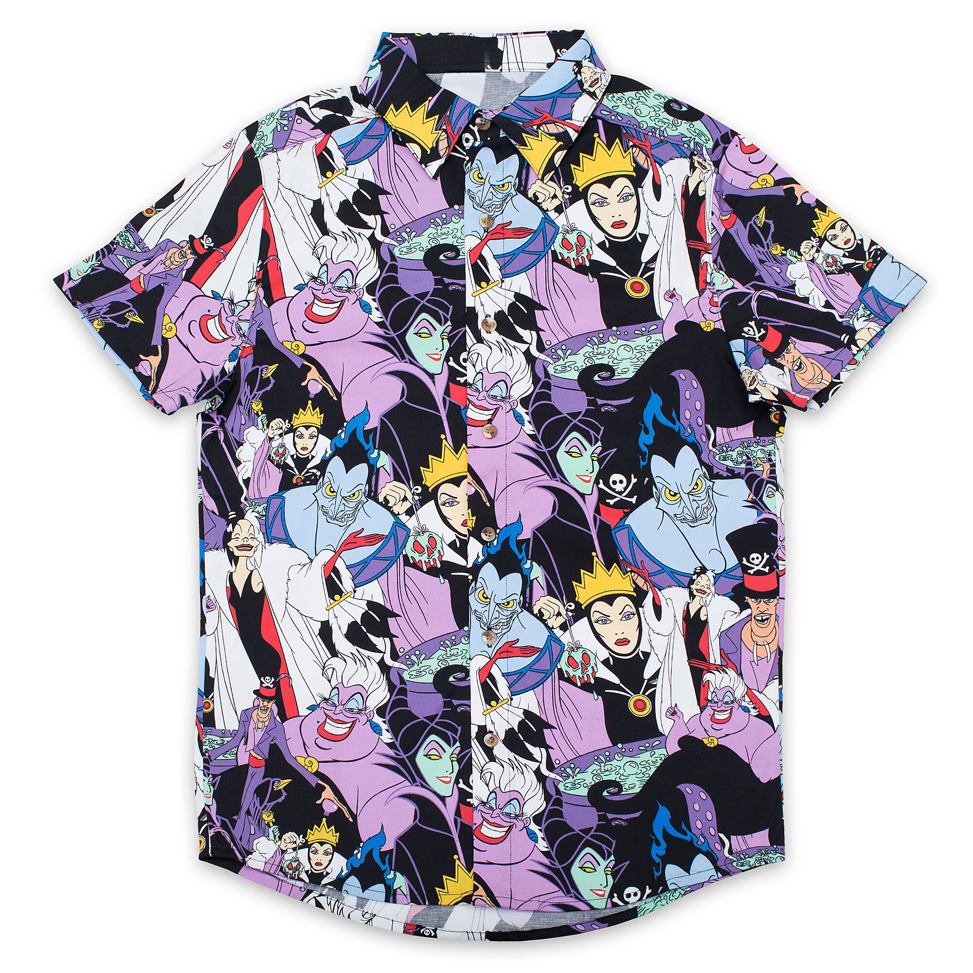 Disney Villains ButtonUp Shirt for Adults by Cakeworthy