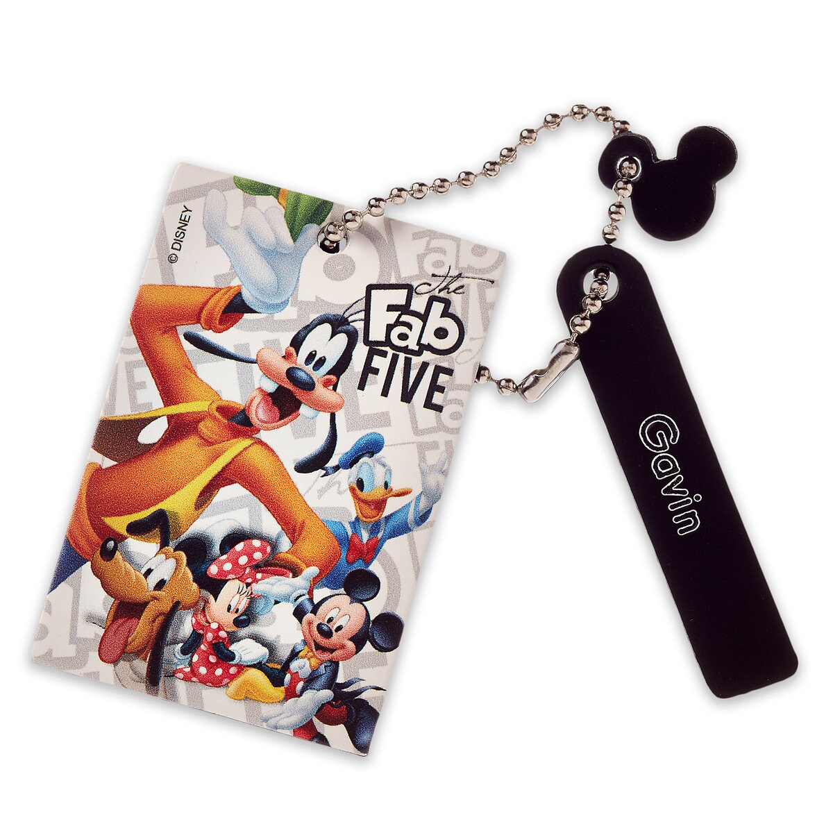 Product Image of Mickey Mouse and Friends Leather Bag Tag - Personalizable # 1