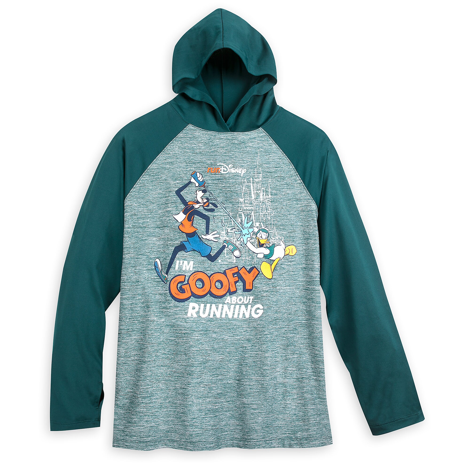 Goofy runDisney Long Sleeve Hooded Performance Top for Adults