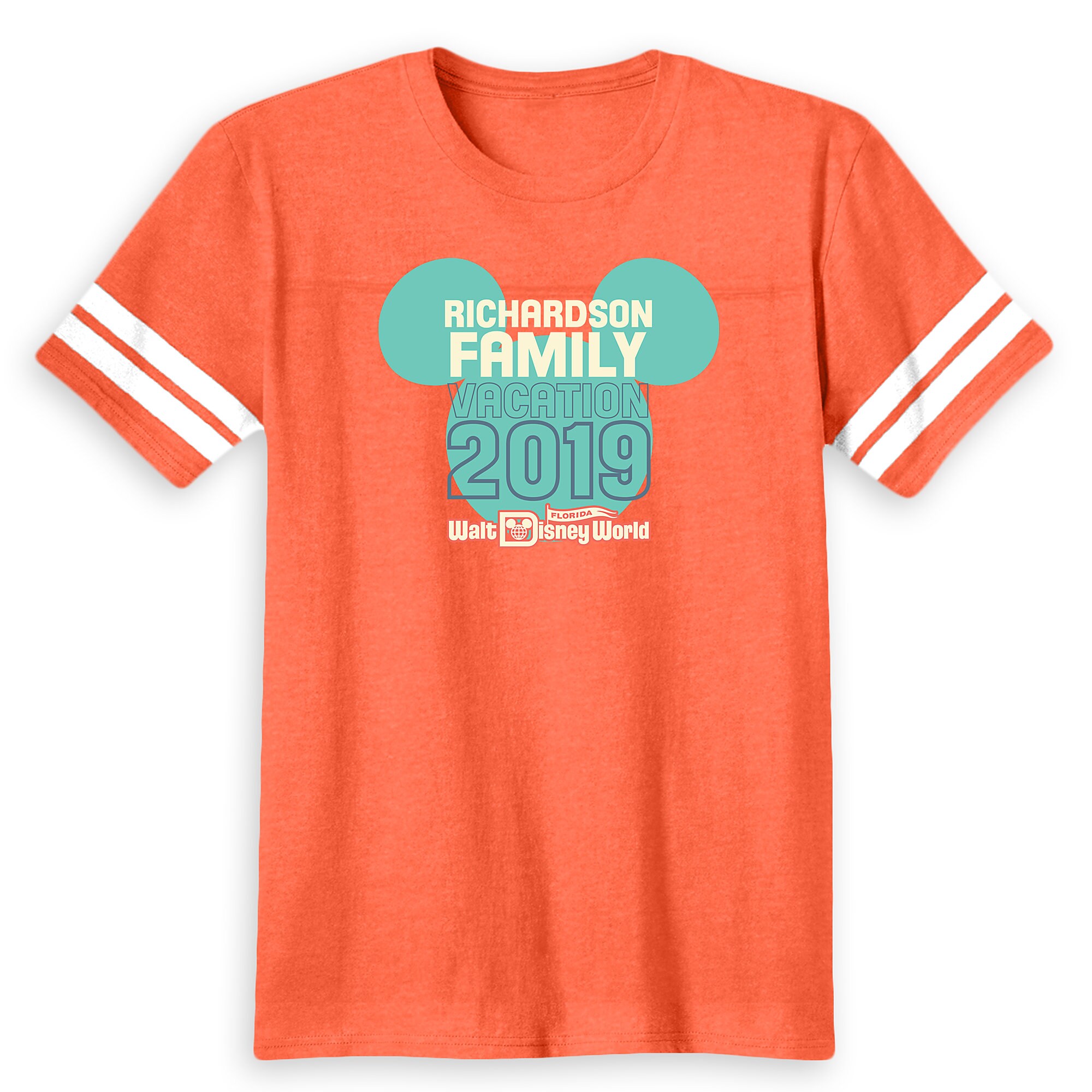 Kids' Mickey Mouse Icon Football T-Shirt - Walt Disney World - 2019 - Customized