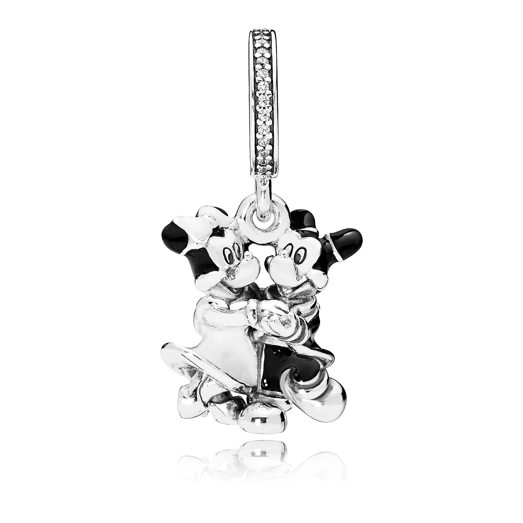 Mickey and Minnie Mouse Dangle Charm by Pandora Jewelry