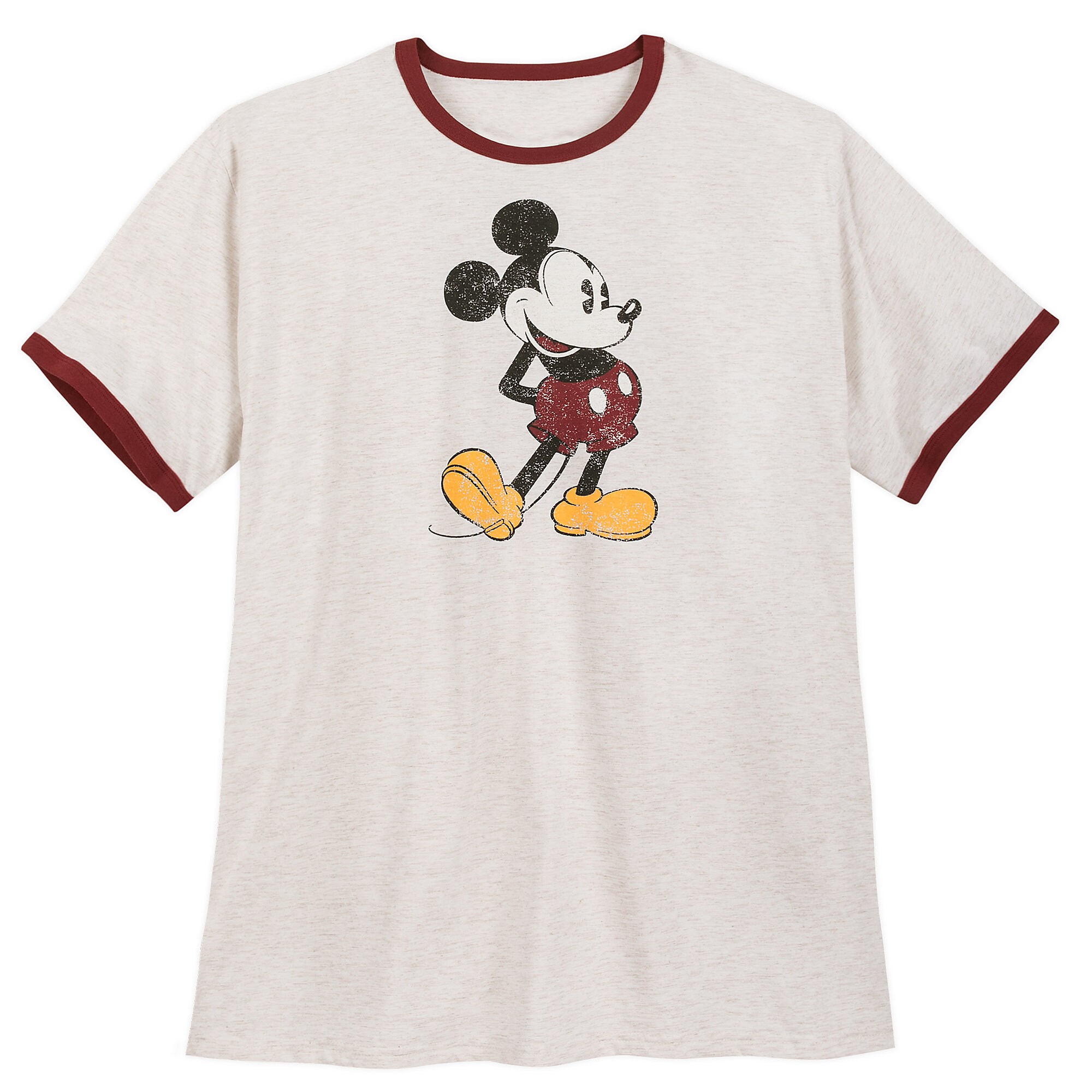 Mickey Mouse Ringer T-Shirt for Men - Extended Size
