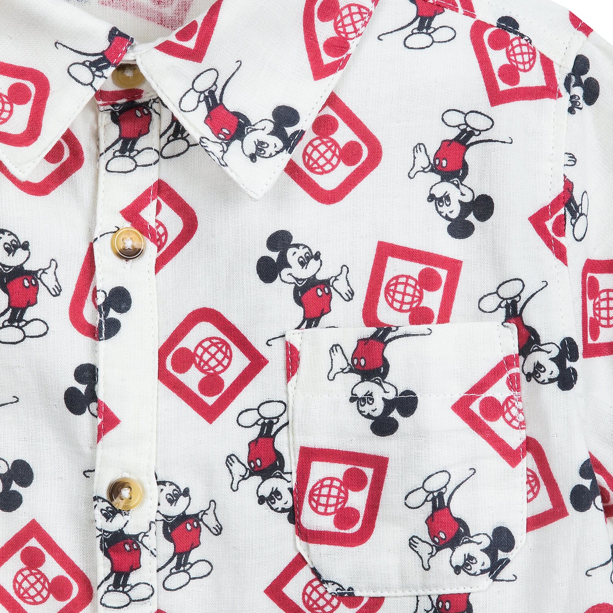 Mickey Mouse Woven Shirt for Kids by Junk Food - Walt Disney World
