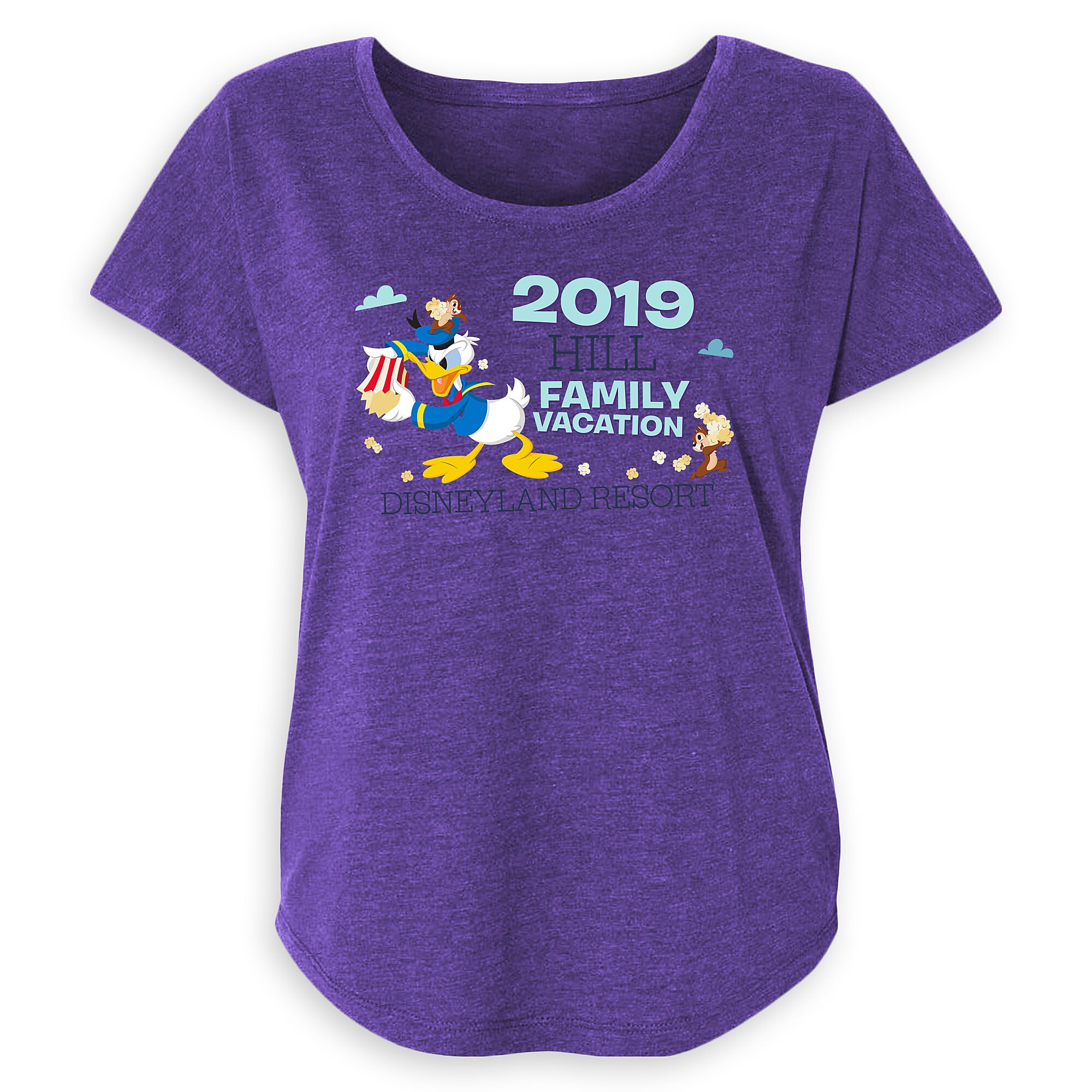 Women's Donald Duck and Chip 'n Dale Family Vacation T-Shirt - Disneyland Resort - Customized