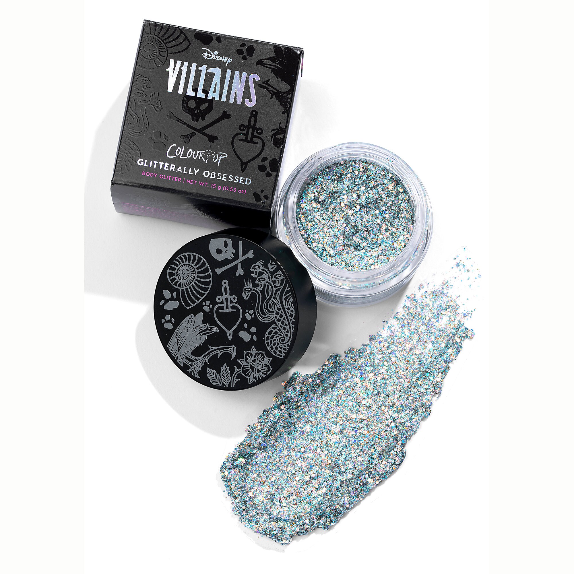 Disney Villains ''Anomaly'' Glitterally Obsessed Face and Body Glitter by ColourPop