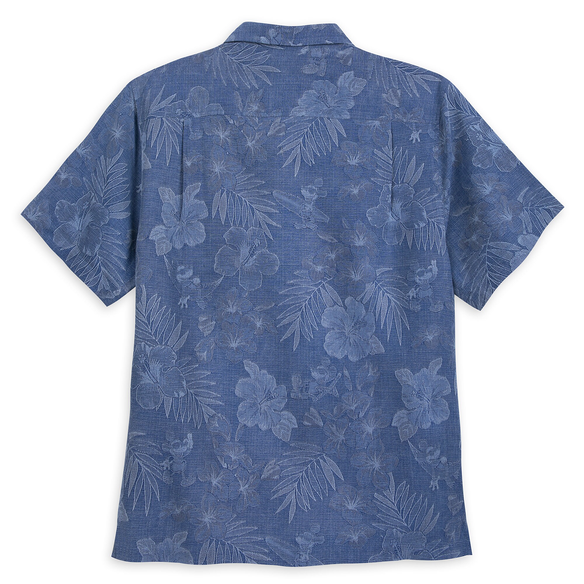 Mickey Mouse Jacquard Aloha Silk Shirt for Men by Tommy Bahama - Blue