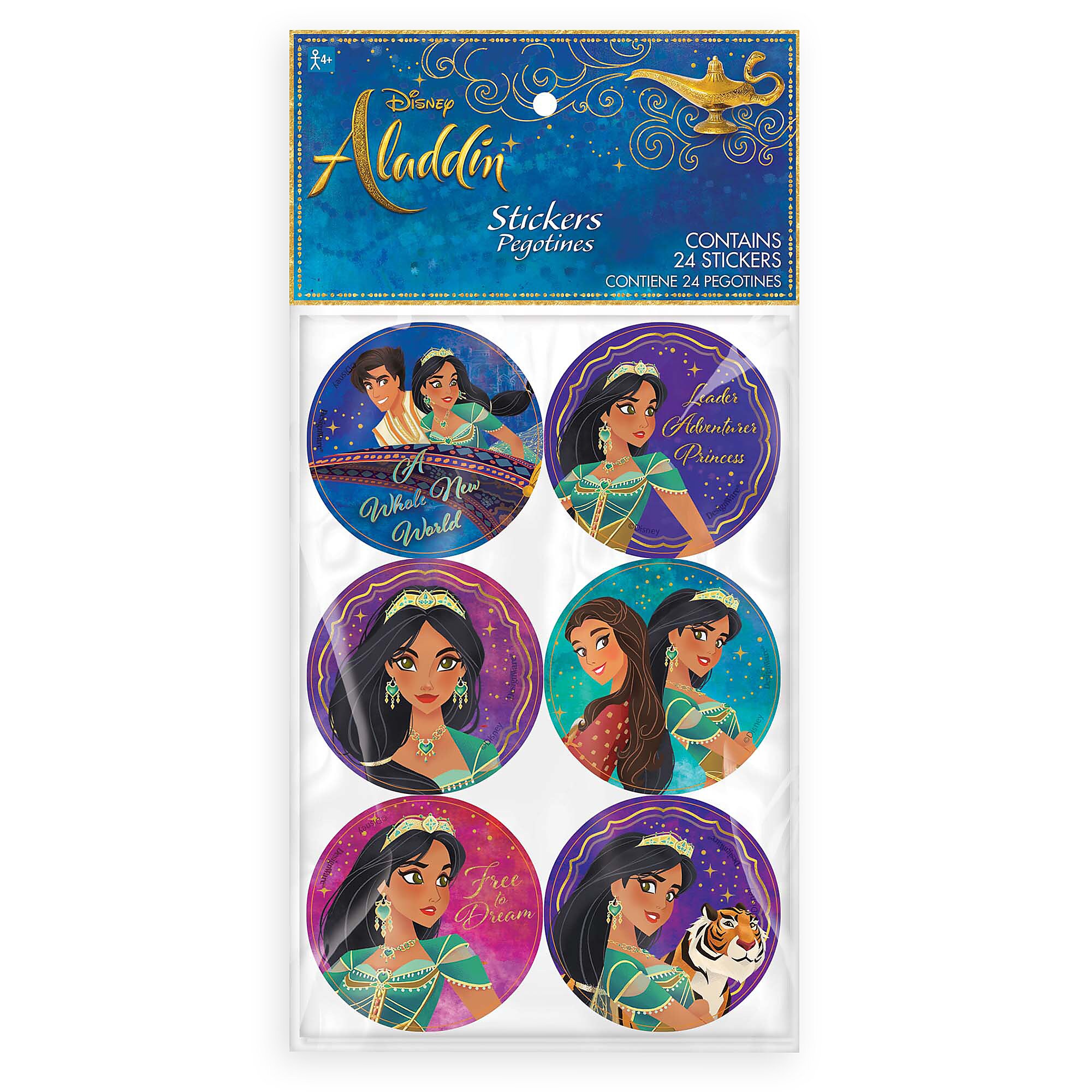 Aladdin Party Stickers - Live Action Film