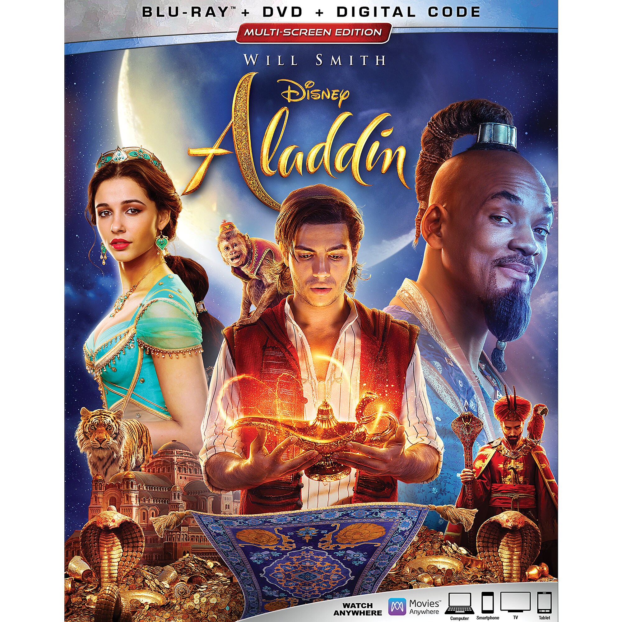 Aladdin Live Action Film Blu-ray Combo Pack Multi-Screen Edition with FREE Lithograph Set Offer - Pre-Order