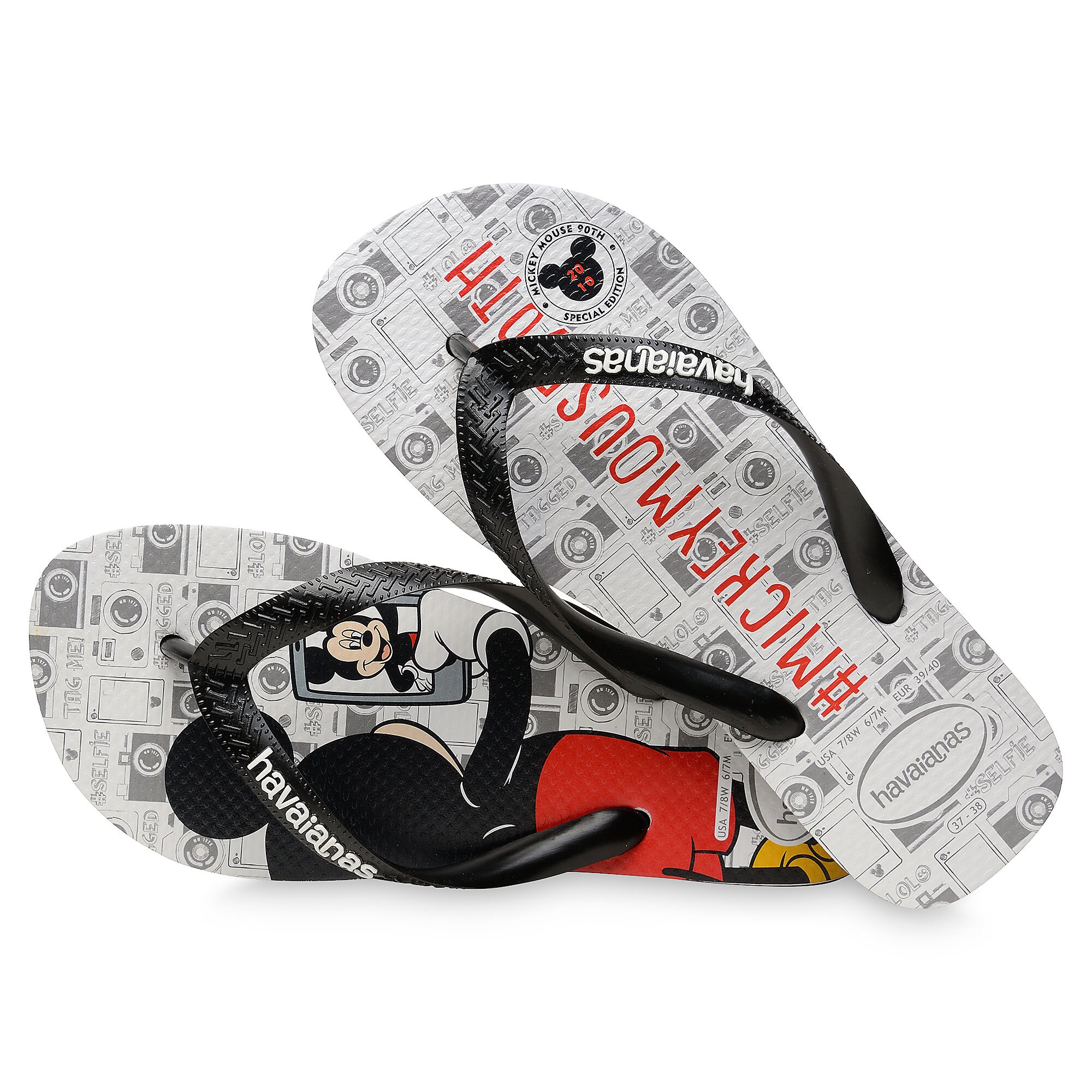 Mickey Mouse Selfie Flip Flops for Adults by Havaianas - 2010s