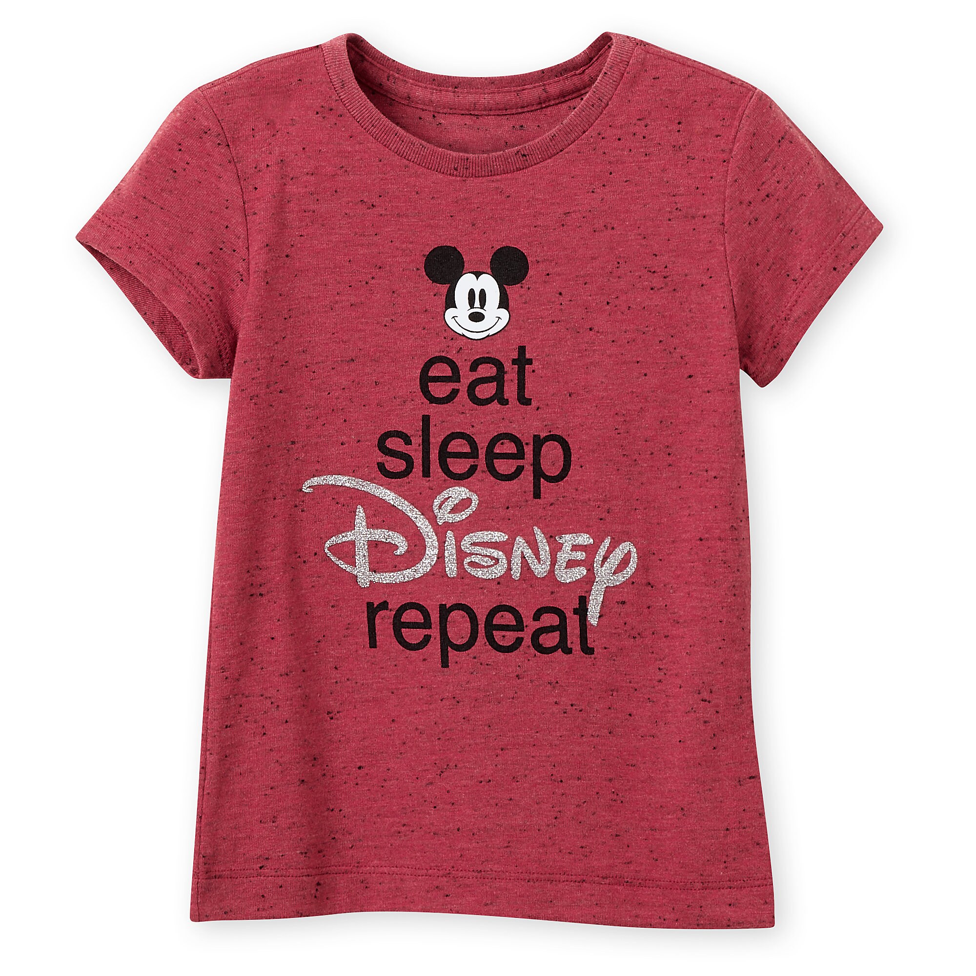 Mickey Mouse ''Eat Sleep Disney'' T-Shirt for Girls
