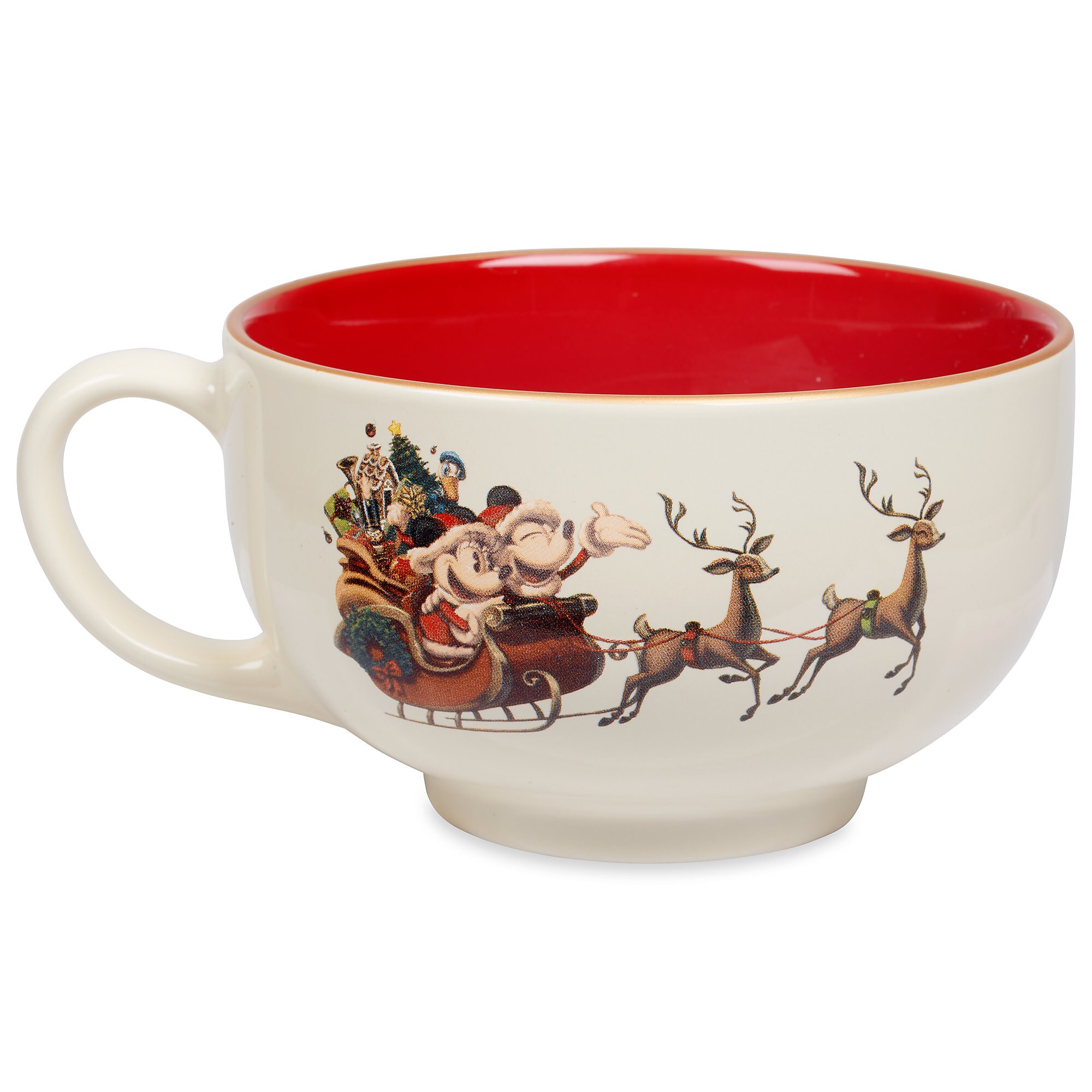Santa Mickey and Minnie Mouse Holiday Mug