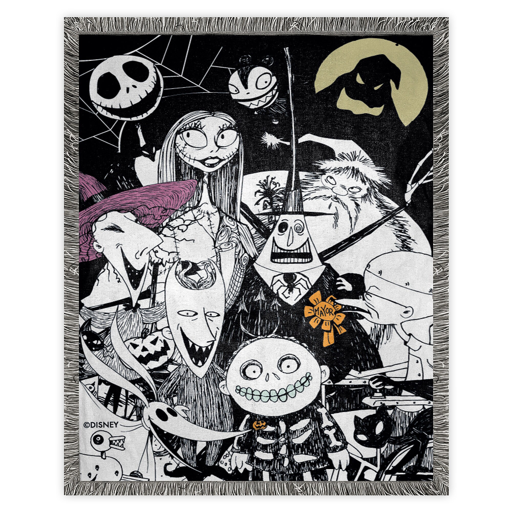 The Nightmare Before Christmas Woven Tapestry Throw