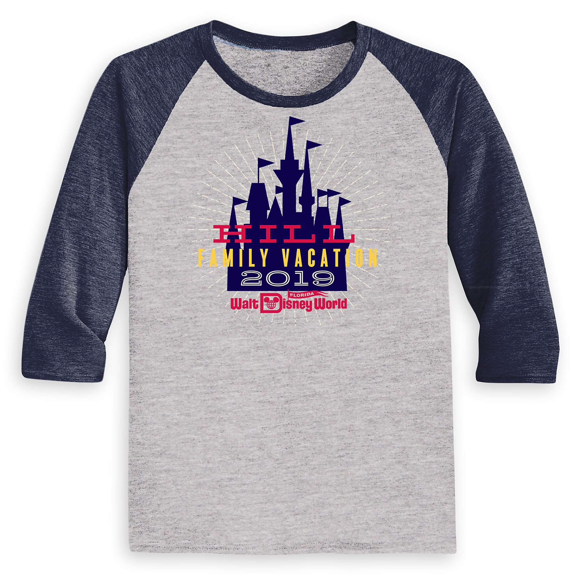 Kids' Cinderella Castle Family Vacation Raglan Shirt - Walt Disney World - 2019 - Customized
