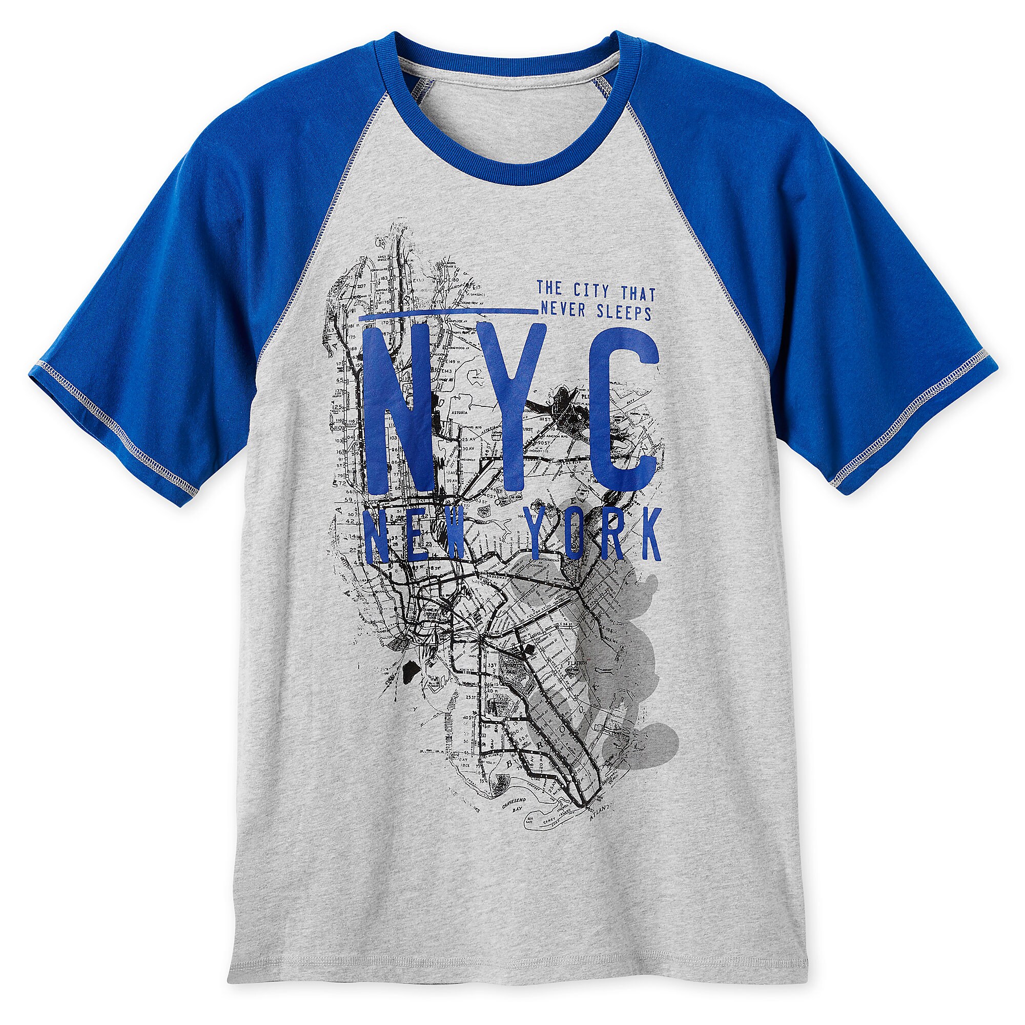 Mickey Mouse NYC Map T-Shirt for Men - New York City