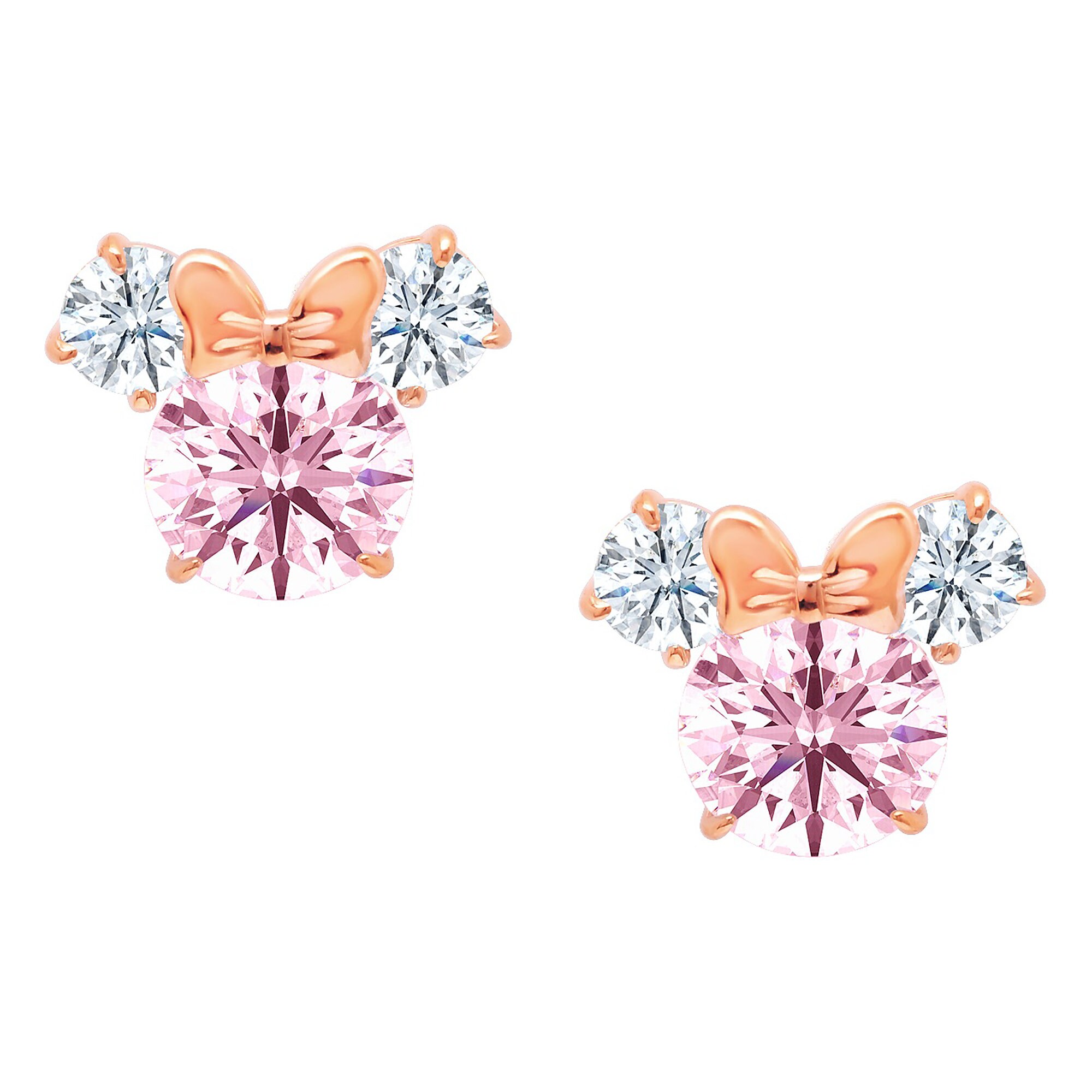 Minnie Mouse Earrings for Kids by CRISLU - Pink