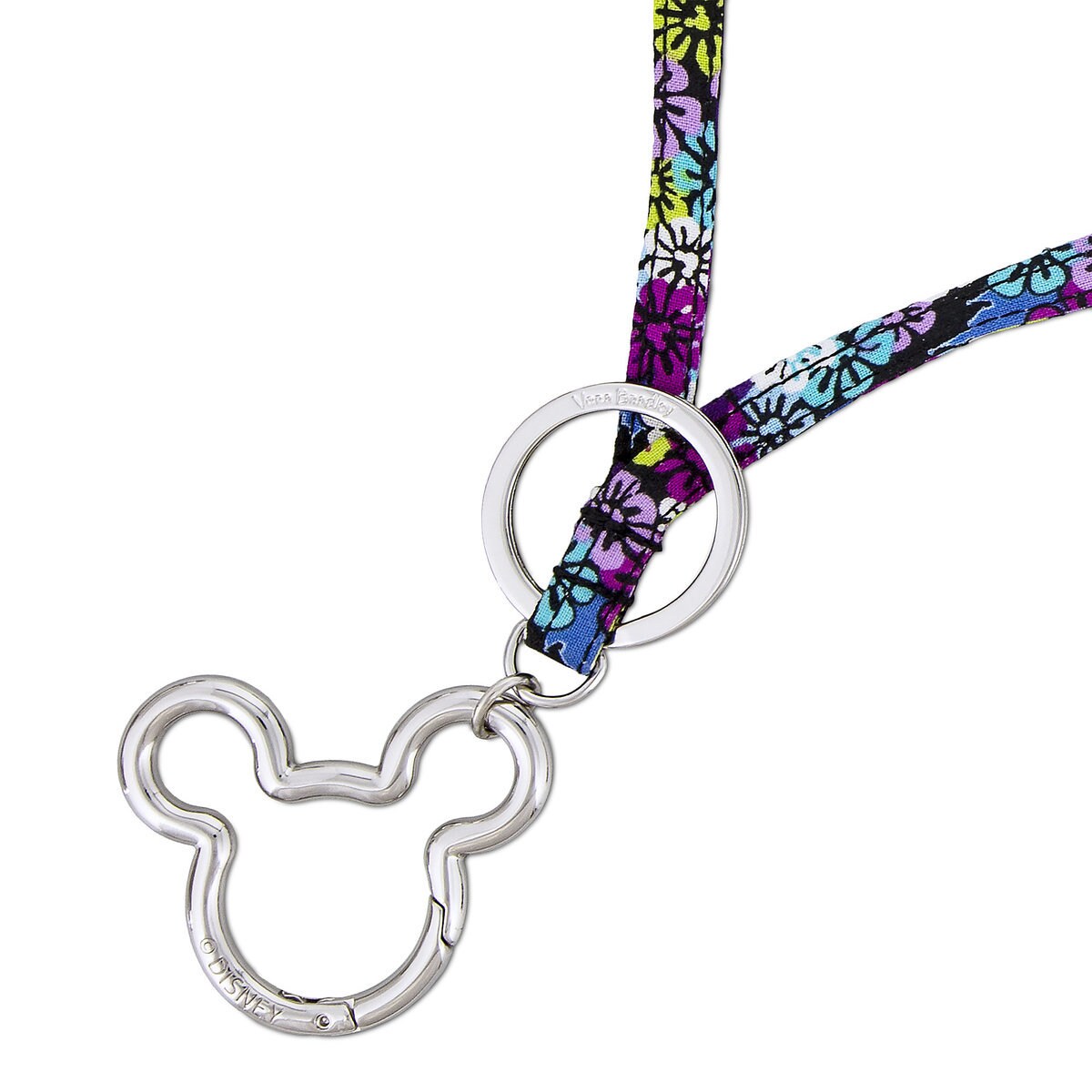 Vera Bradley Mickey and Minnie Paisley Lanyard