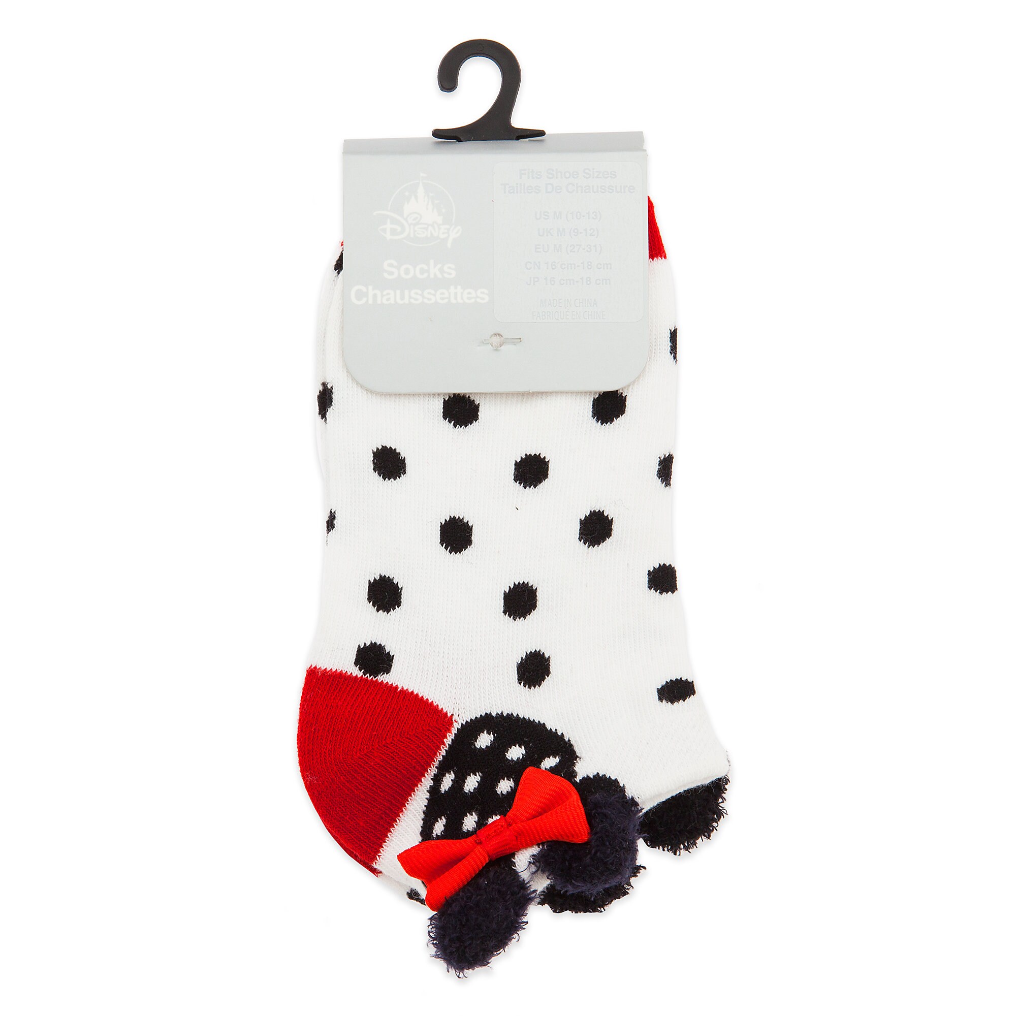 Minnie Mouse Ankle Socks for Girls - White